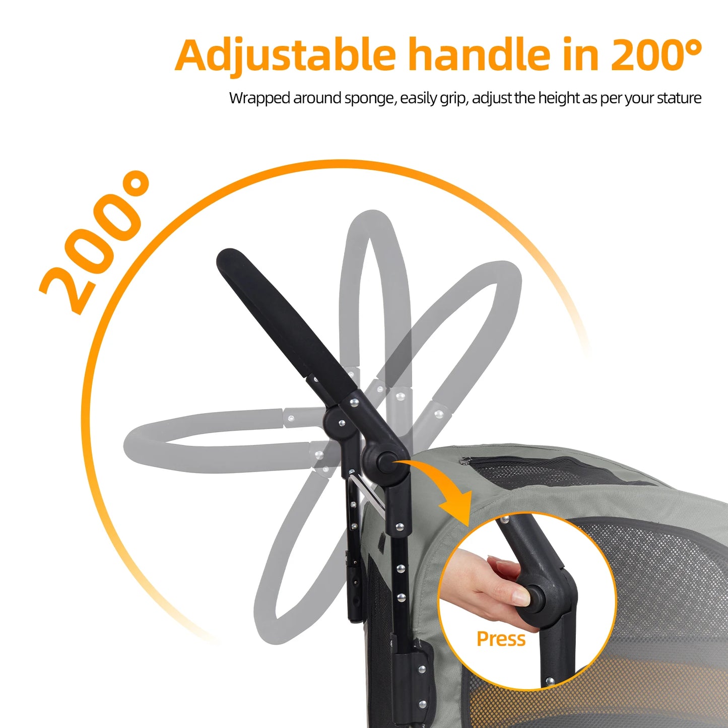 Portable Foldable Breathable Dog Stroller