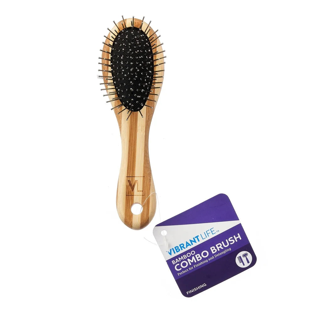 Bamboo Grooming Dual-Sided Brush