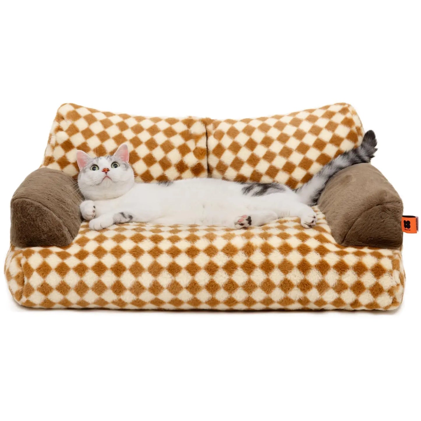 Washable Fluffy Cat Couch Bed
