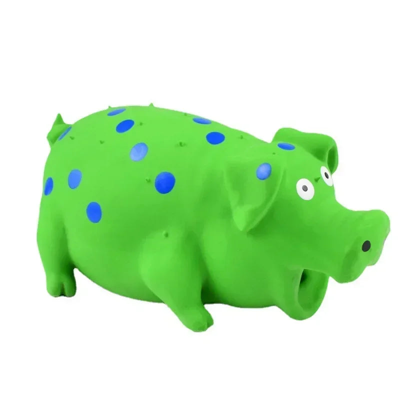 Interactive Durable Rubber Pig Squeaker Toy