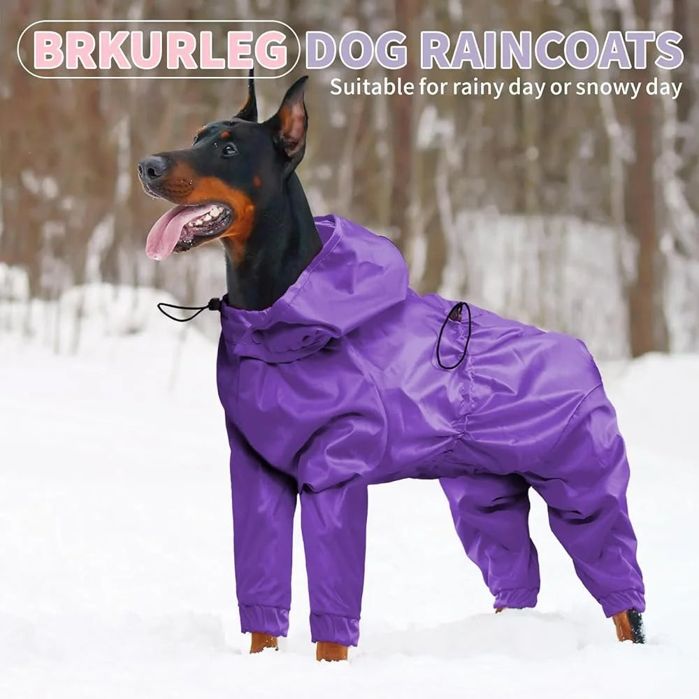 Comfortable Reflective Waterproof Dog Raincoat