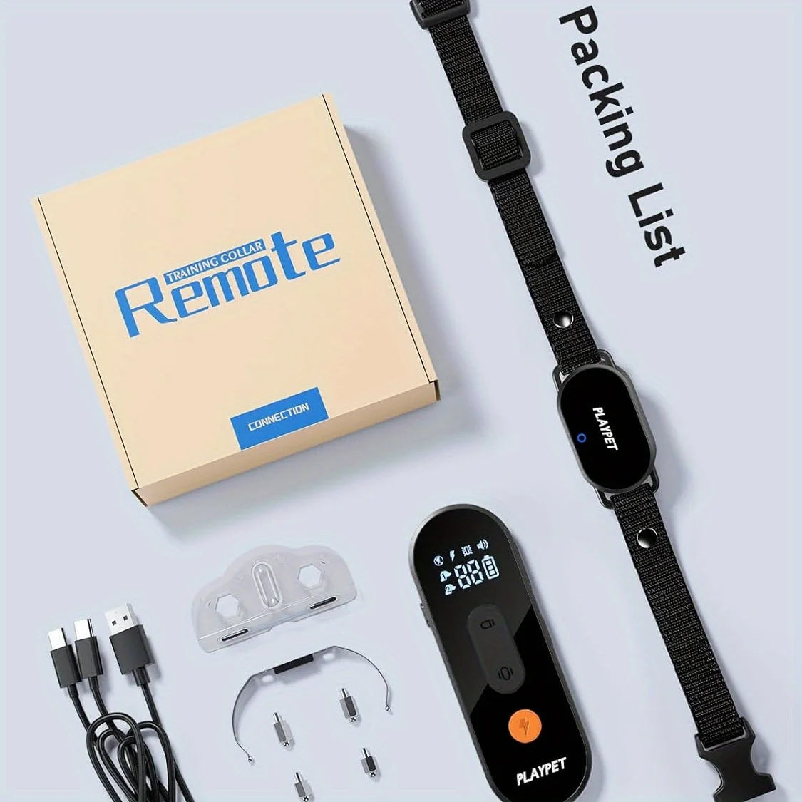 Dog Training Collar with Remote, Waterproof and Rechargeable
