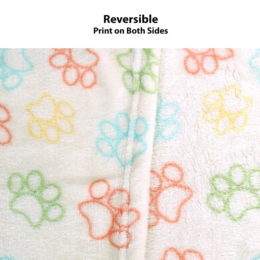 3 Pack Multi-Color Soft Machine Washable Pet Blanket