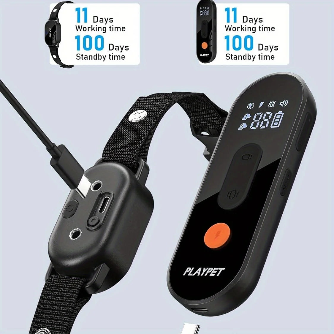 Dog Training Collar with Remote, Waterproof and Rechargeable