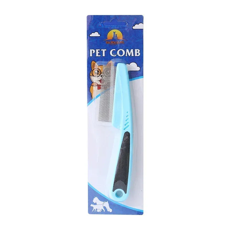 Stainless Steel Close-Tooth Grate Comb for Pet Grooming
