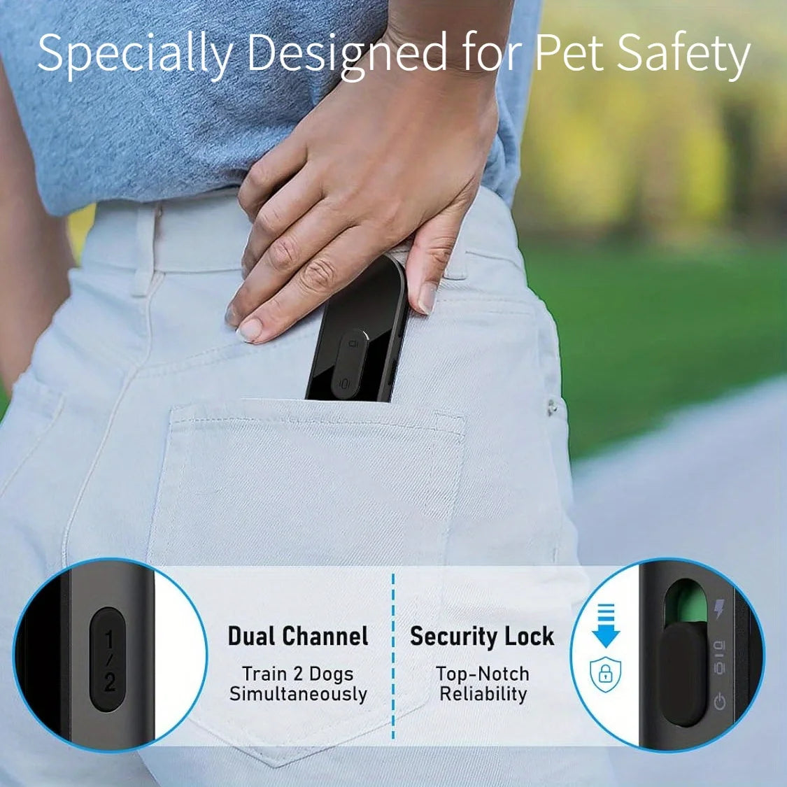 Dog Training Collar with Remote, Waterproof and Rechargeable