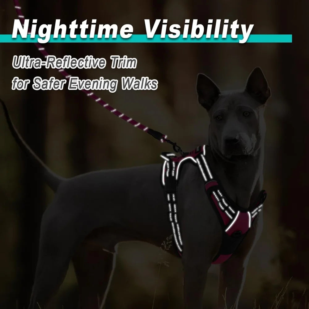 No Pull Adjustable Reflective Dog Harness
