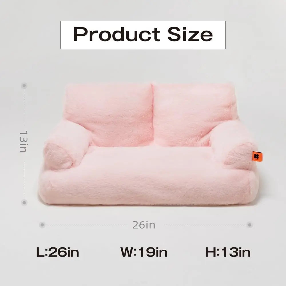 Washable Fluffy Cat Couch Bed