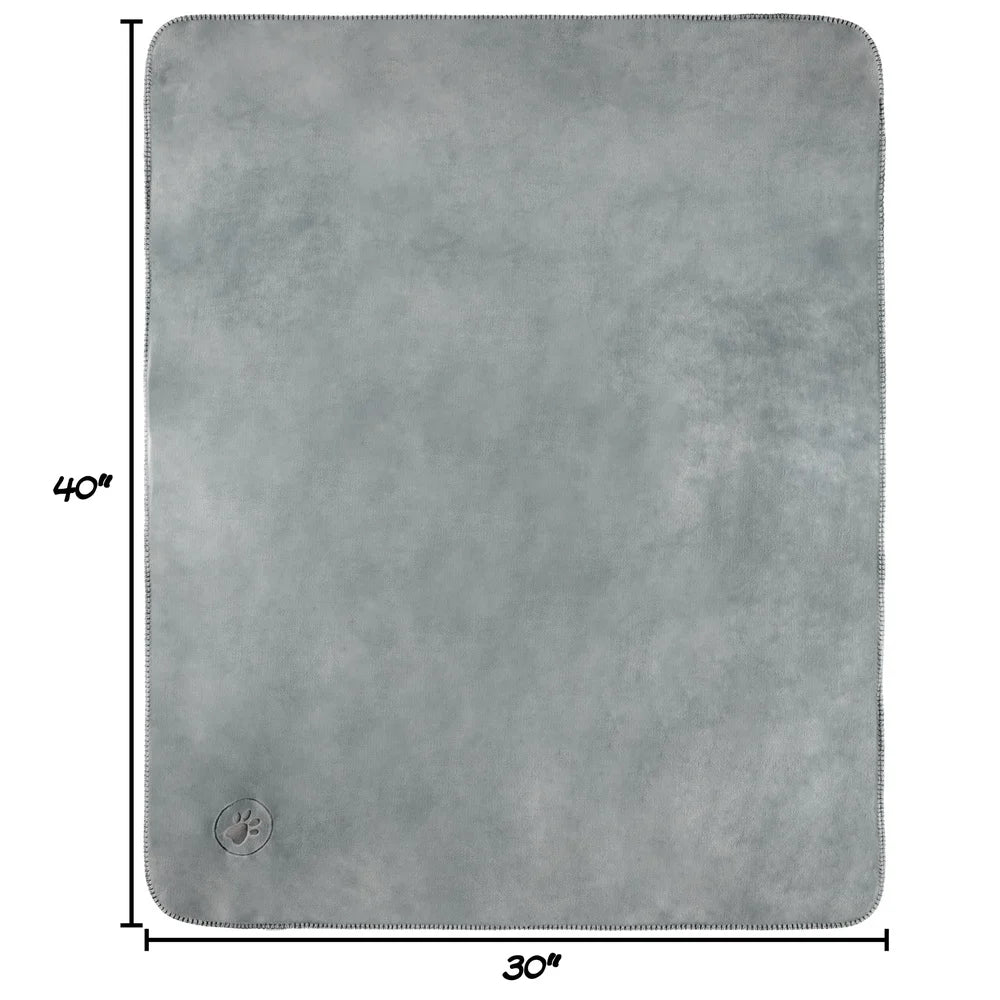 Reversible Waterproof Machine Washable Fleece Throw