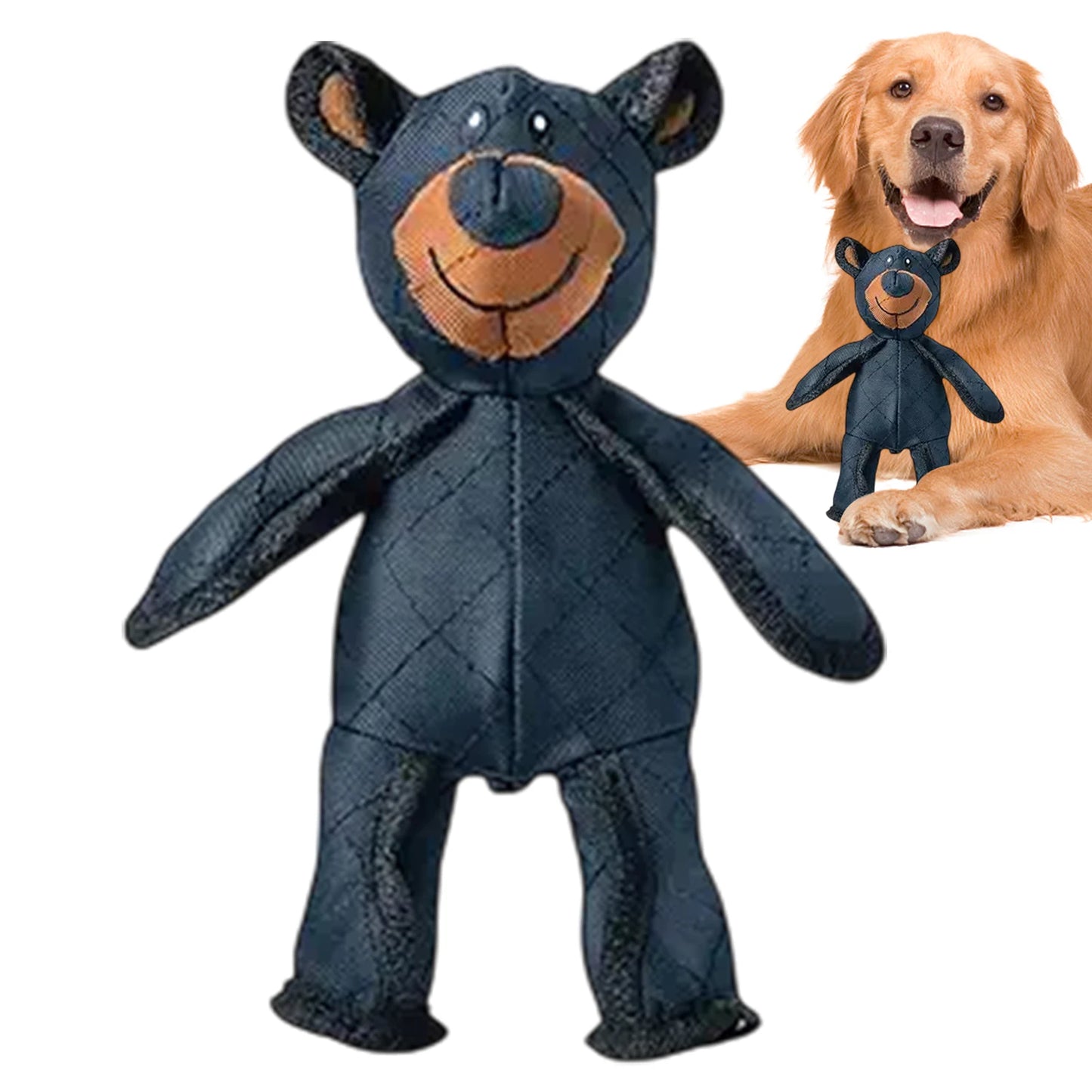 Unbreakable Squeaky Teddy Bear Dog Toy