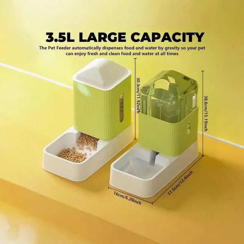 Large Capacity Automatic Dog/ Cat Feeder And Water Dispenser
