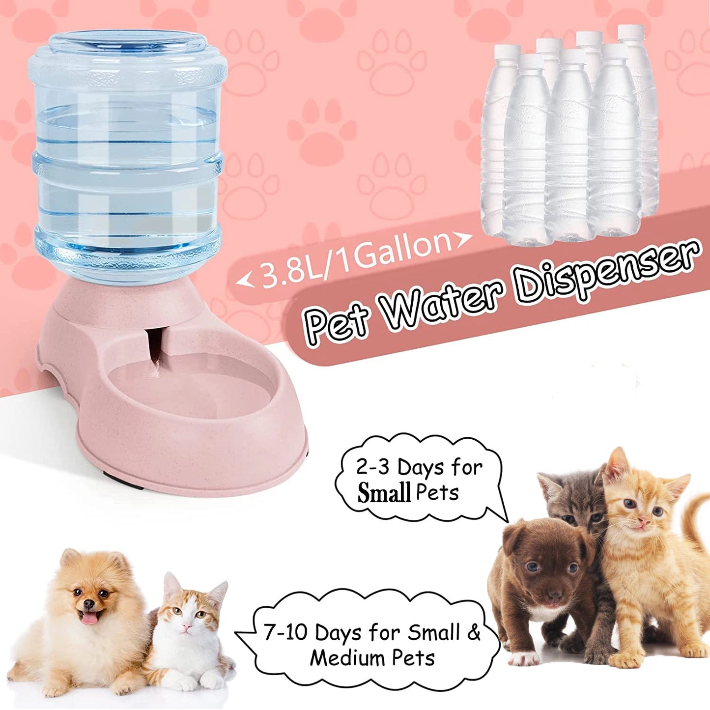 Automatic Water Dispenser and Feeder