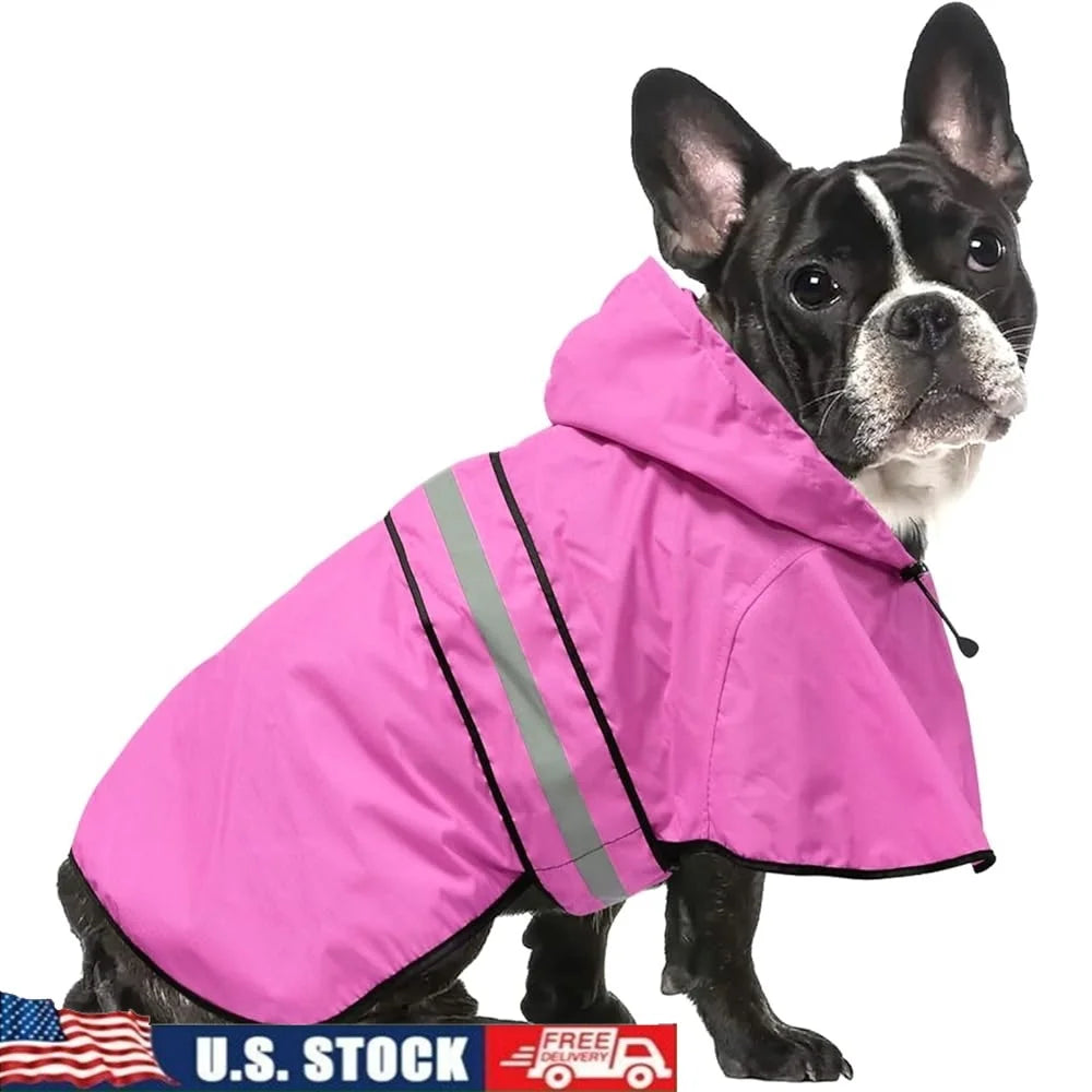 Adjustable Reflective Lightweight Waterproof Dog Raincoat