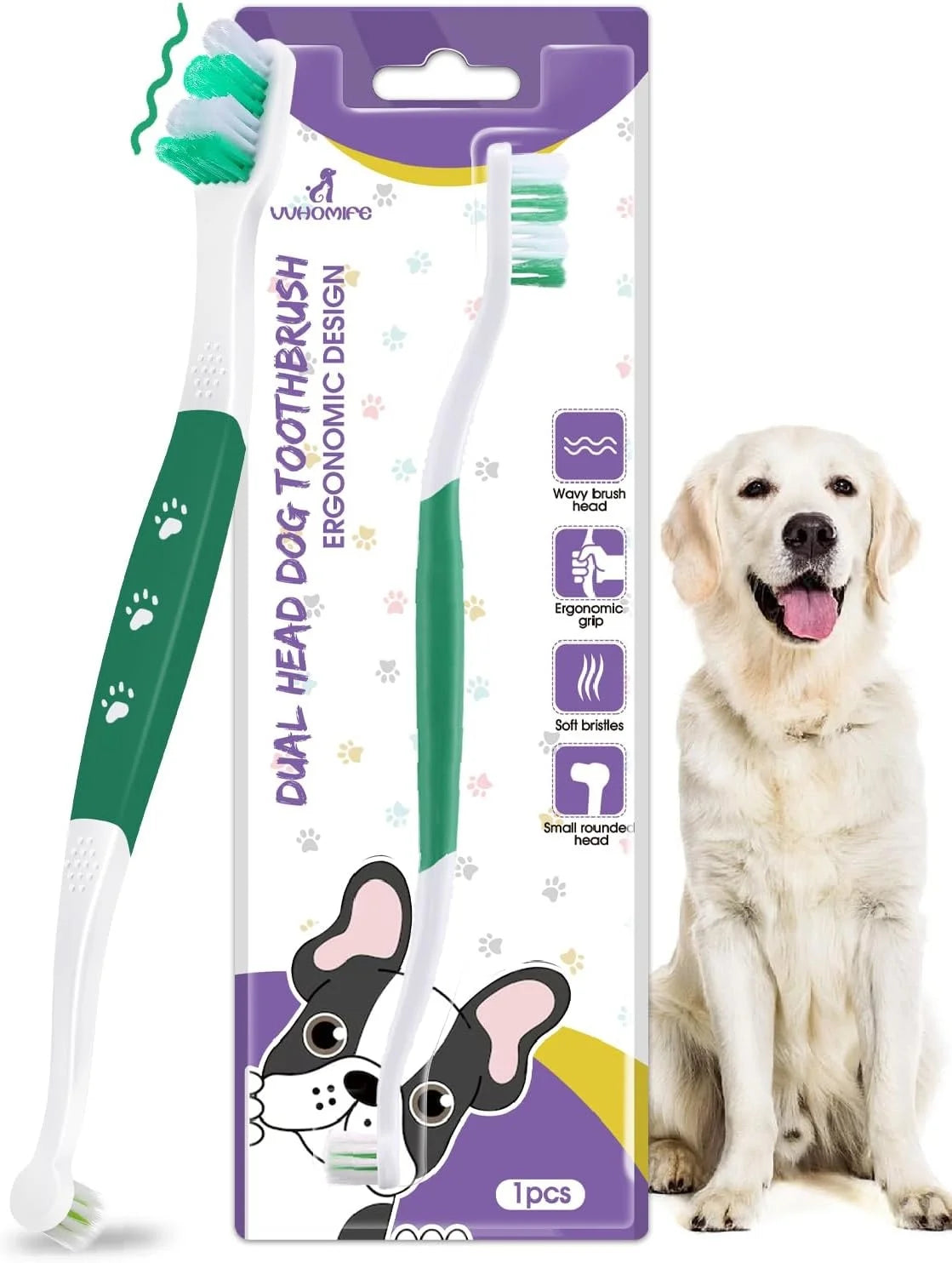 Dual Head Dog Toothbrush