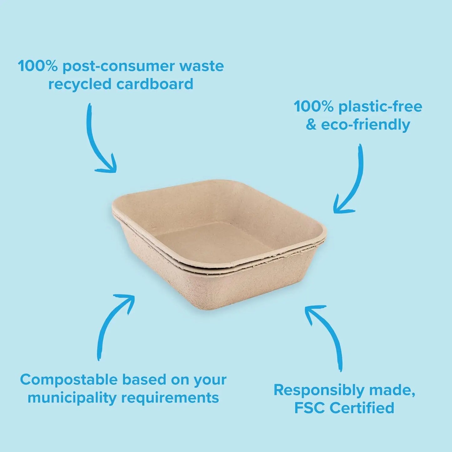 6-Pack Disposable Cat Litter Box