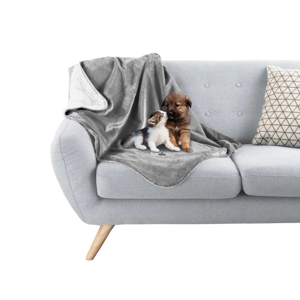 Reversible Waterproof Machine Washable Fleece Throw