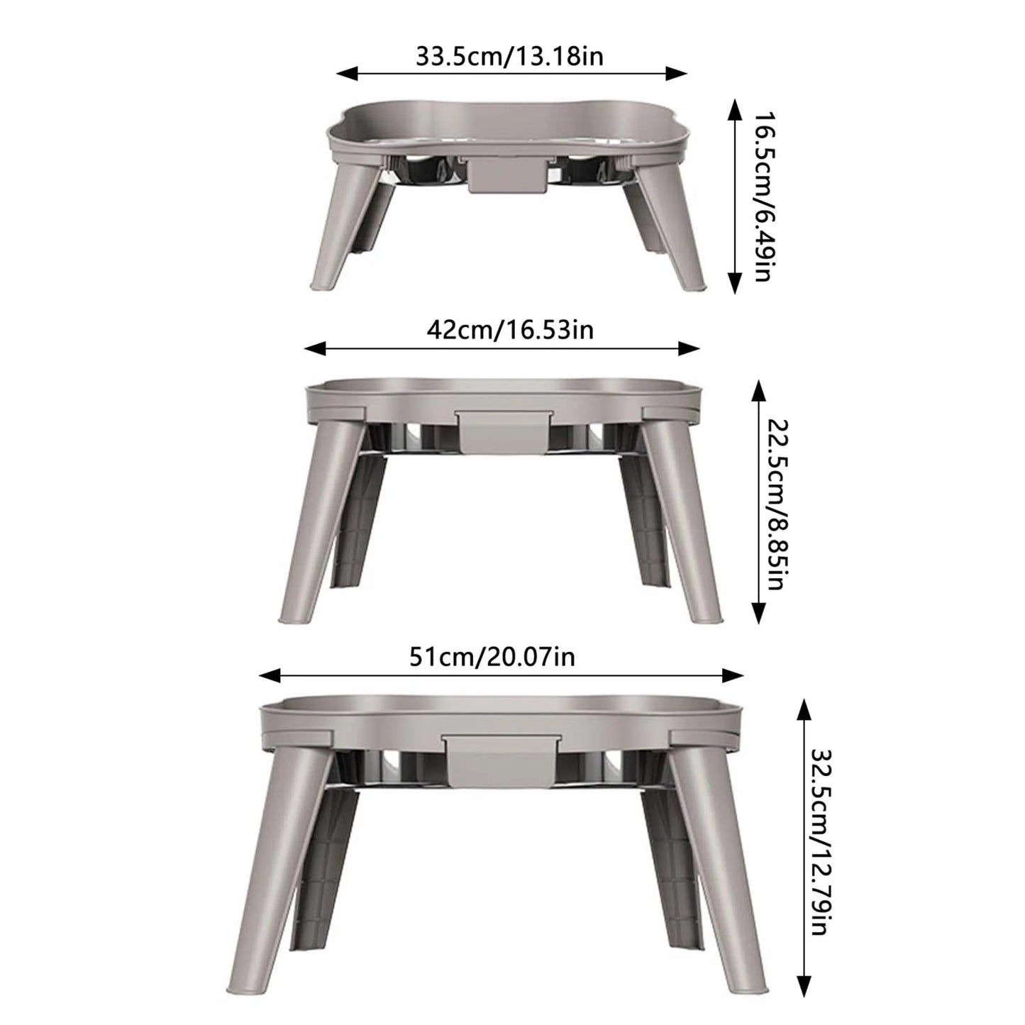 Elevated Non-Slip and No Spill Pet Feeder