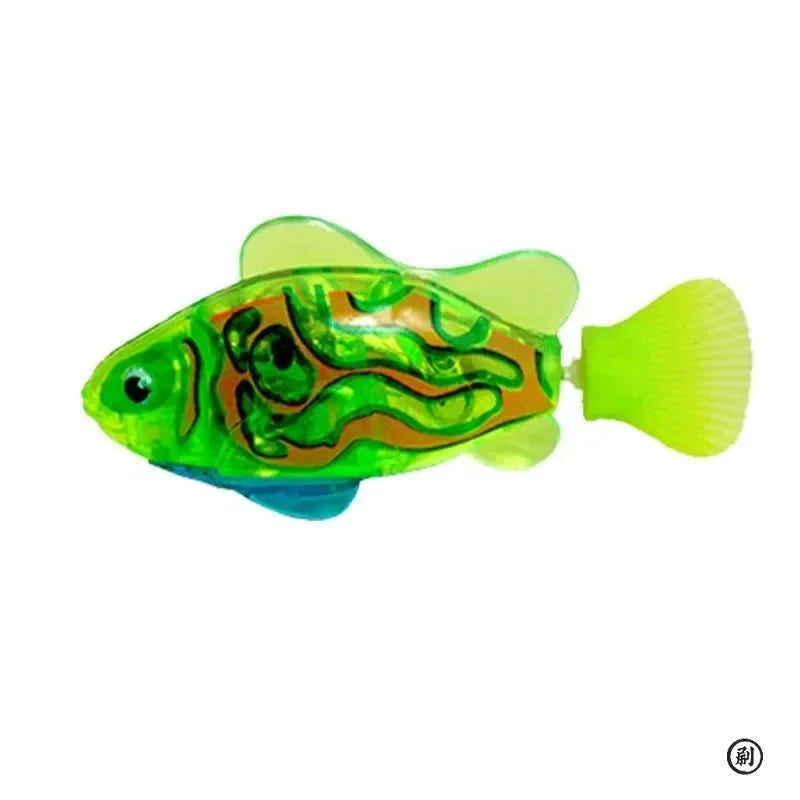 LED Inductive Interactive Swimming Robot Fish Cat Toys