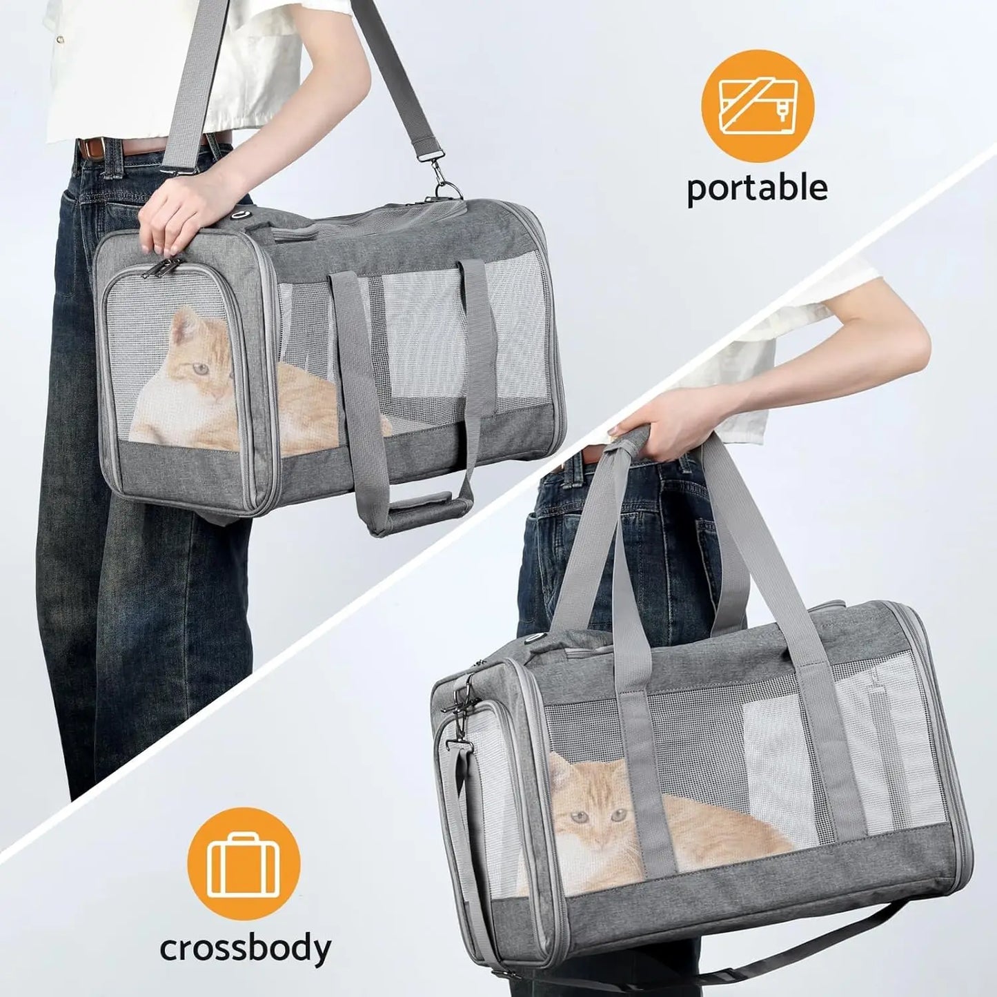 Soft Travel Bag with Breathable Honeycomb Board, Removable Support Board