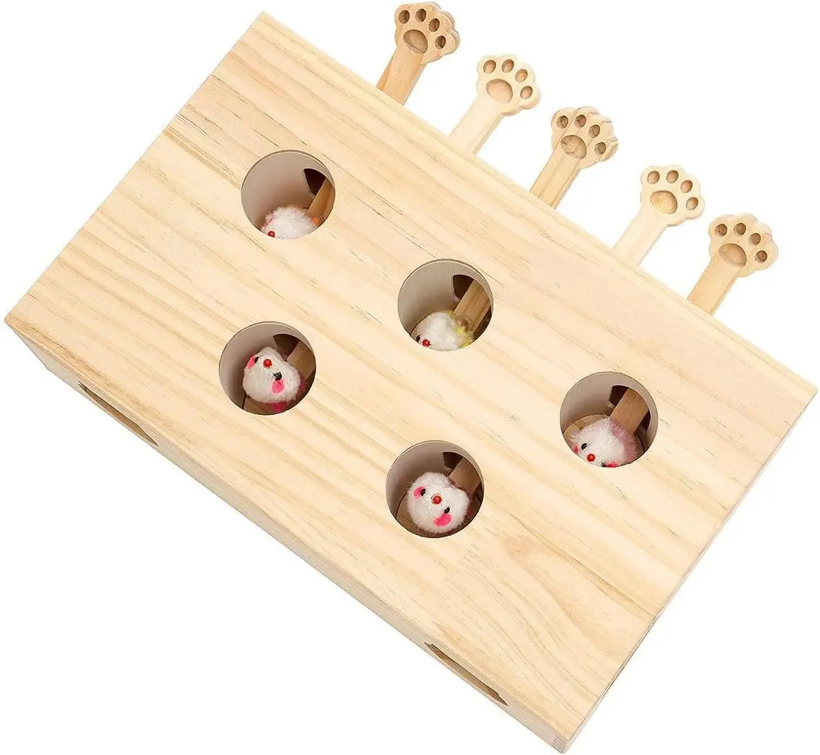 Interactive Whack-a-mole Solid Wood for Indoor Mice Game