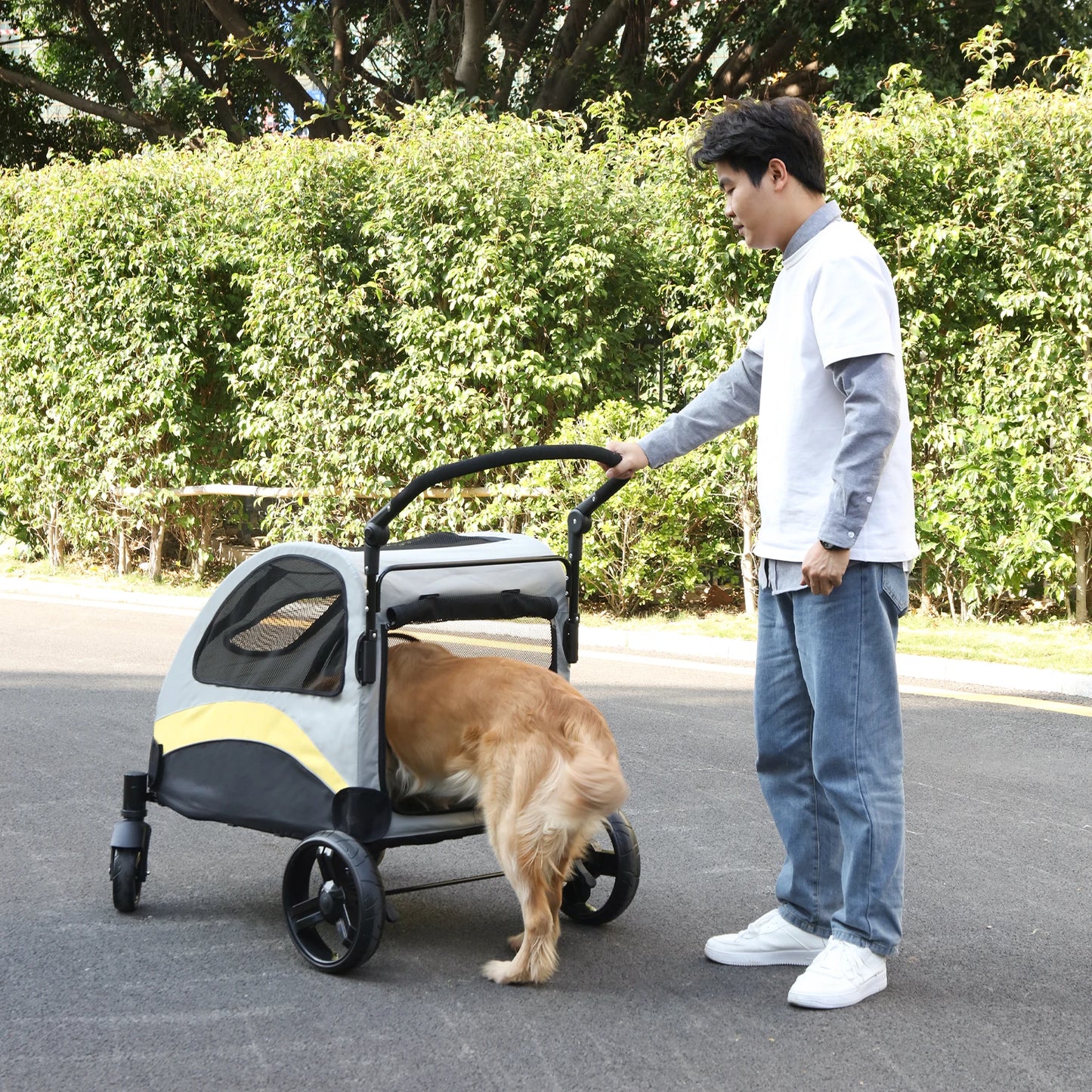 Portable Foldable Breathable Dog Stroller
