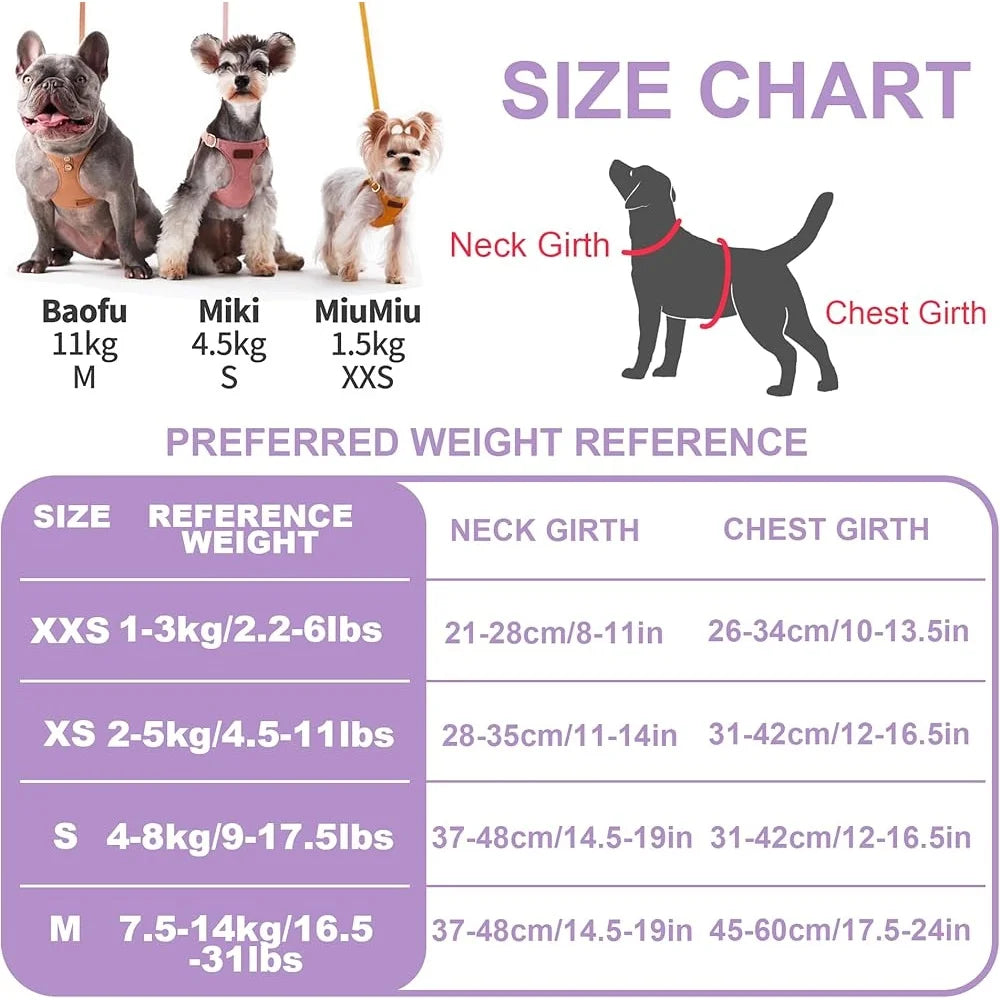 Adjustable No Pull XXS Puppy Harness