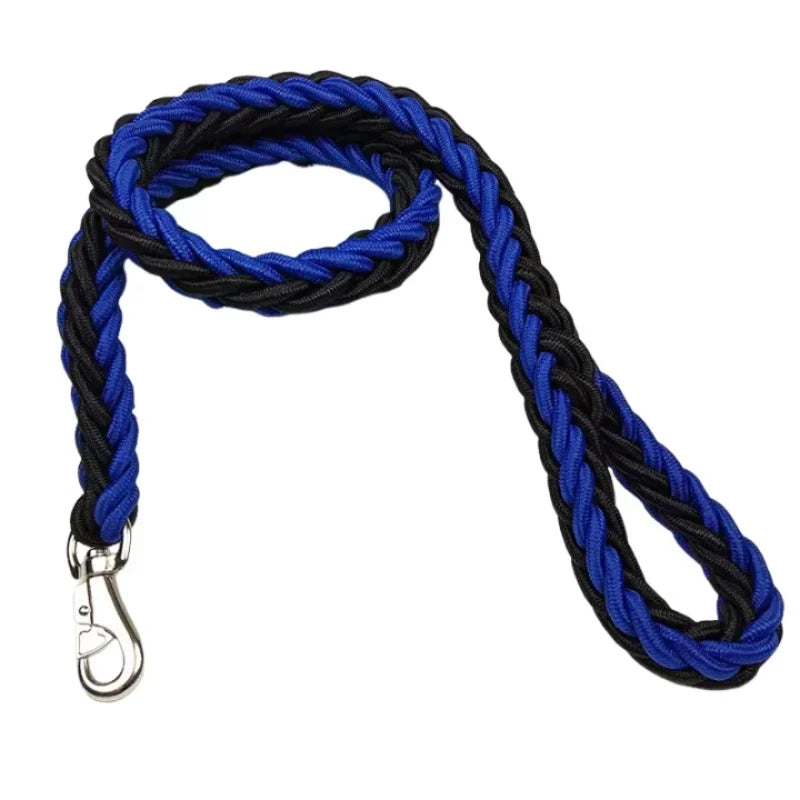 Large Nylon Braided Traction Dog Leash
