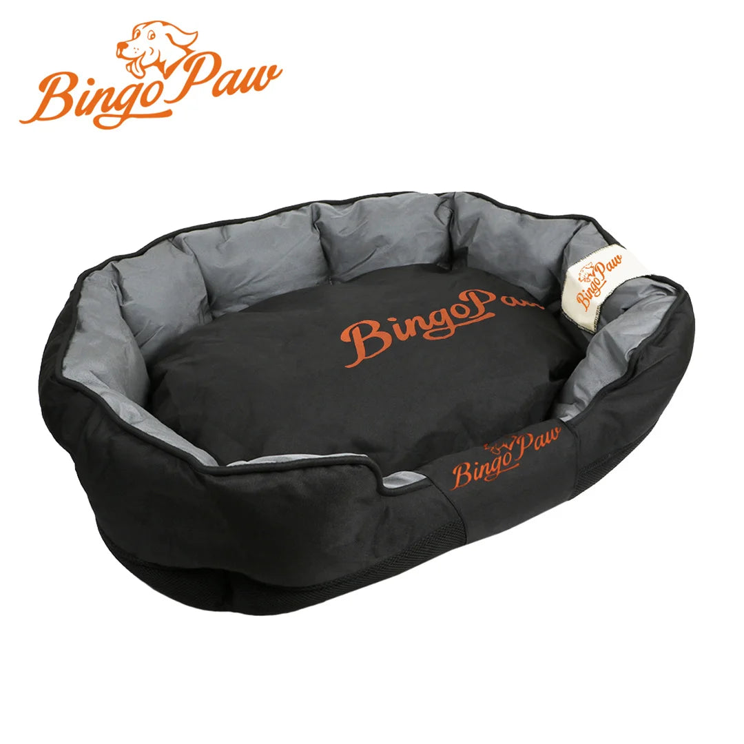 Large Waterproof Scratch Prevention Dog Bed with Removable Cushion