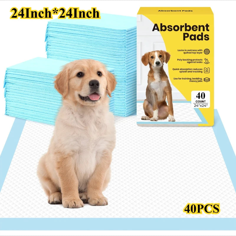 Dog Pee Pads with Leak-Proof Quick-Dry Design