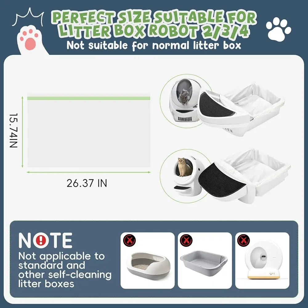 Compatible Drawstrings Litter Box Liners Compatible