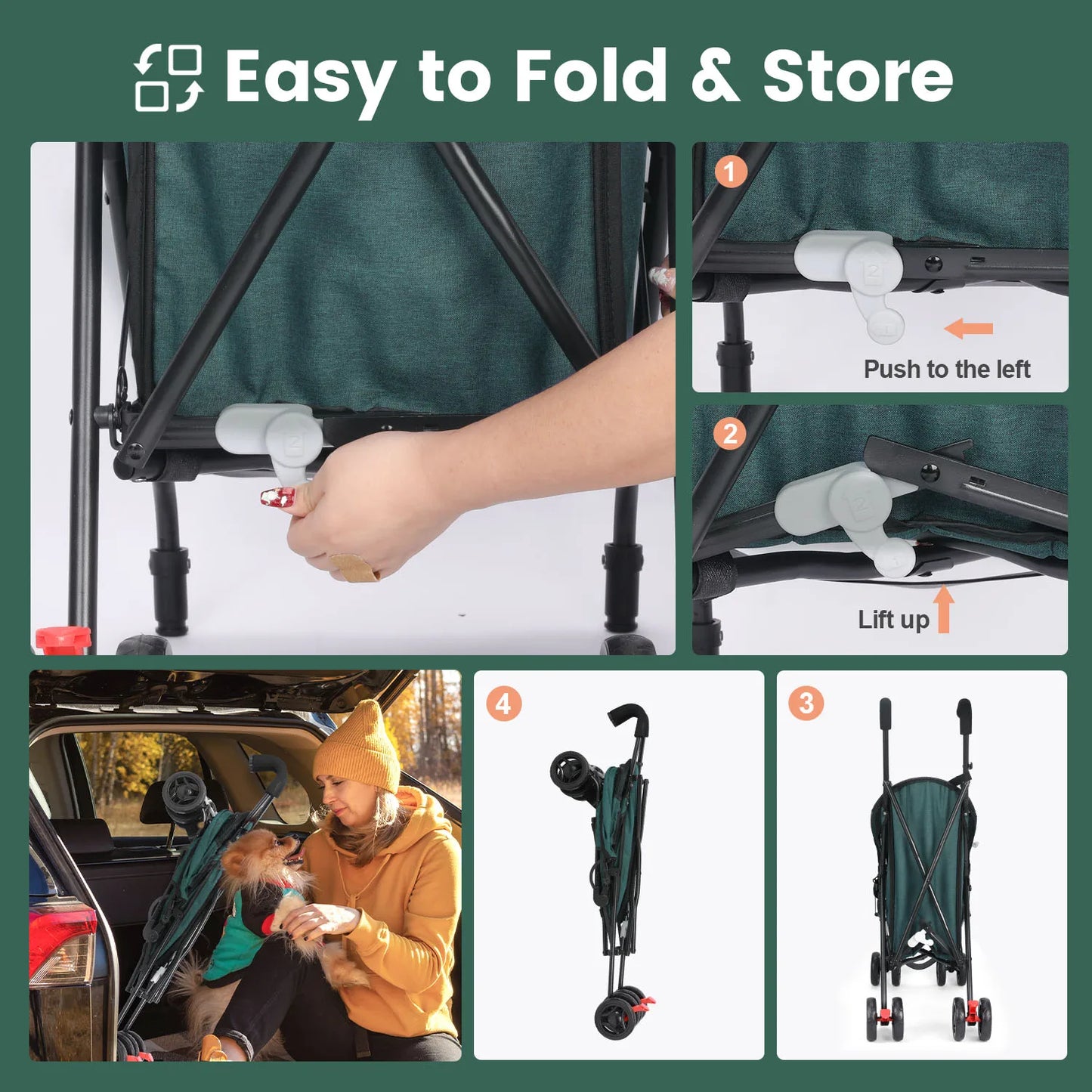 Universal Lightweight Folding and Breathable Stroller