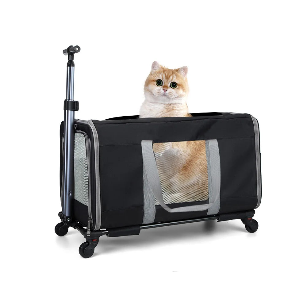 Large Transport Cat trolley with wheels for travel