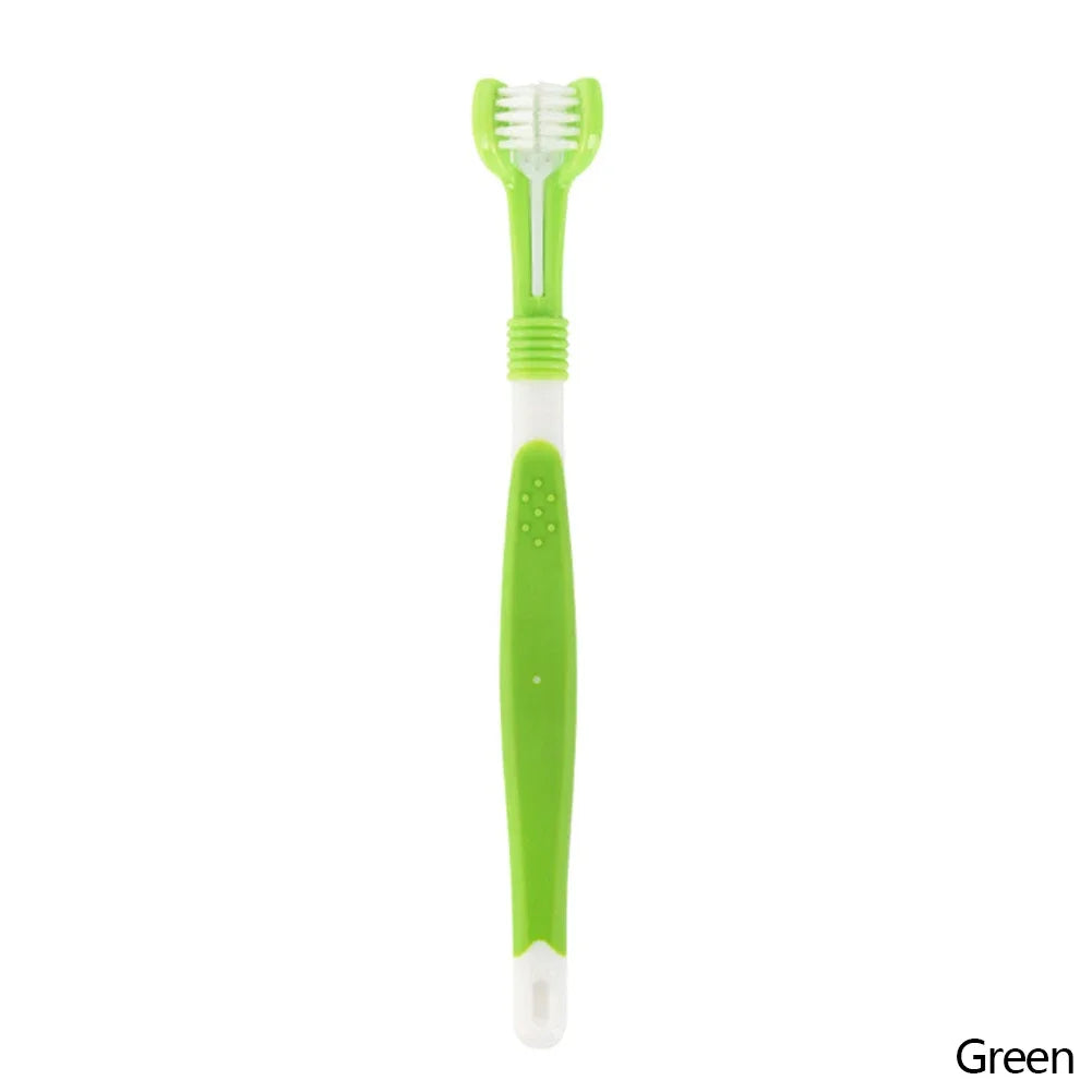 Three Sided Multi-angle Pet Toothbrush