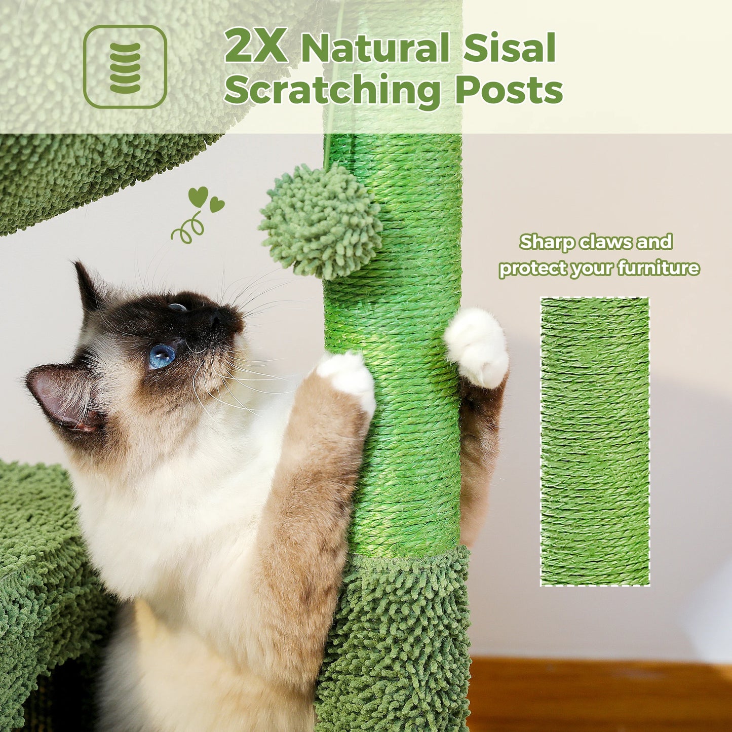 Cat Tree with Scratching Post for Cats