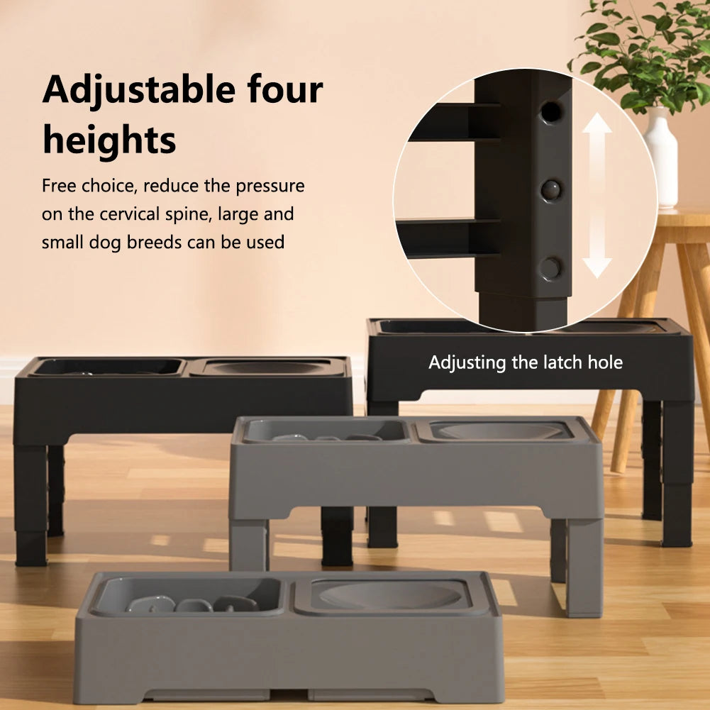 Adjustable 3 in1 Stainless Steel Slow Feeder