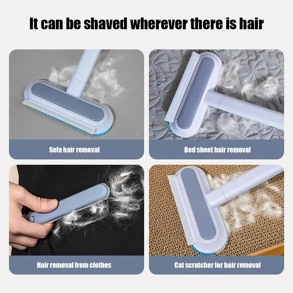 3 in 1 Pet Hair Remover Brush with Long Handle