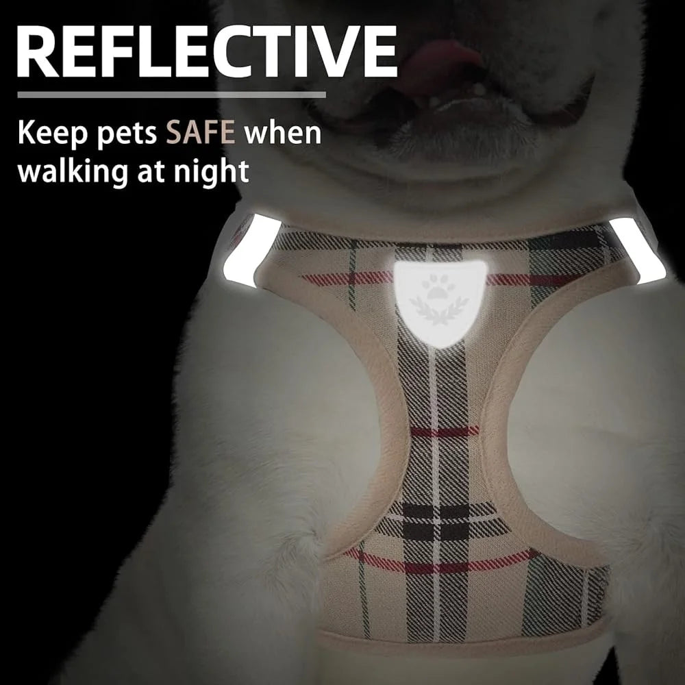 Adjustable No Pull Dog Harness Leash Set