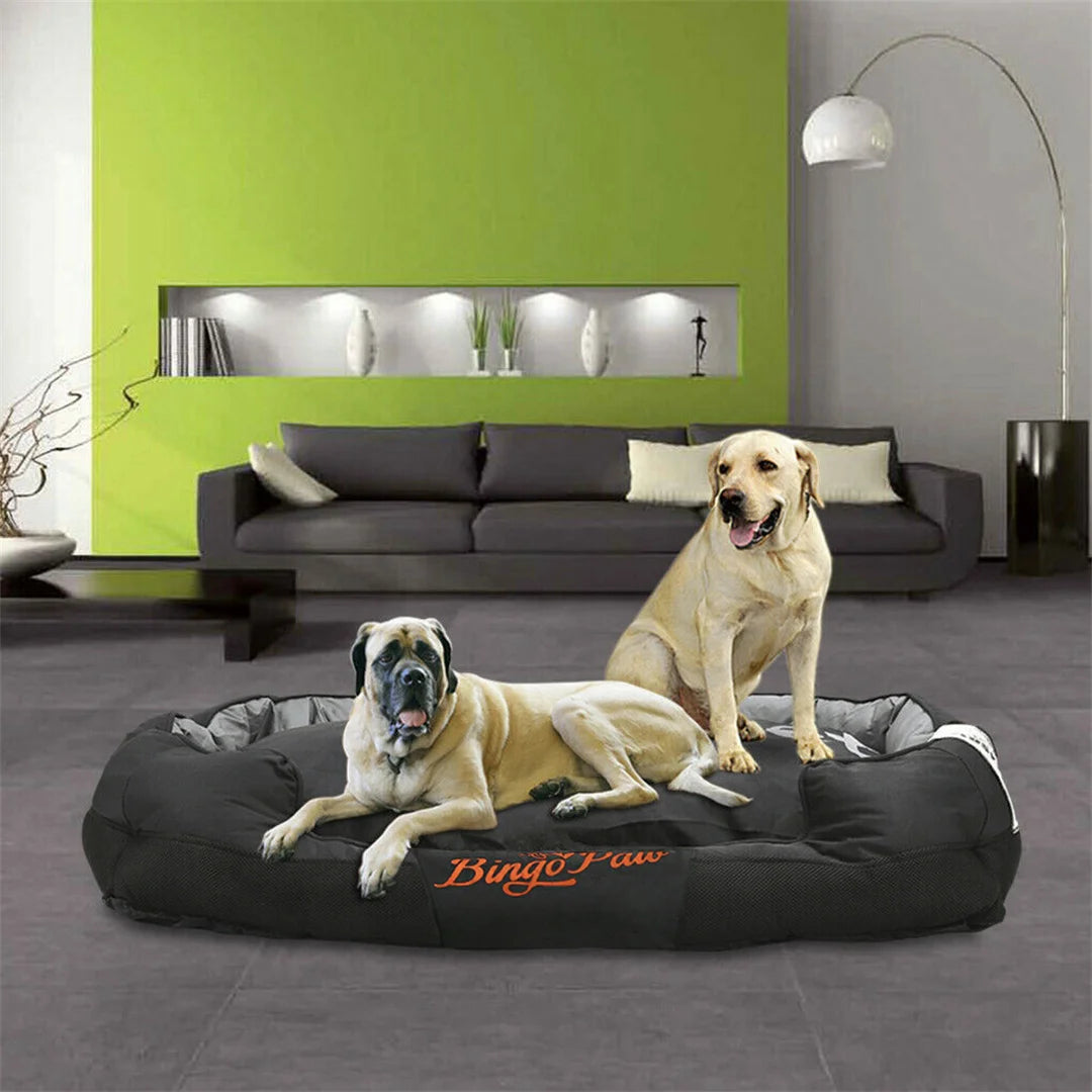 Large Waterproof Scratch Prevention Dog Bed with Removable Cushion