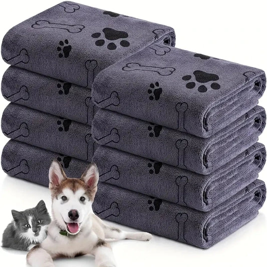 2pcs Soft Microfiber Quick Dry Dog Towels
