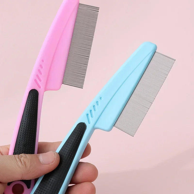 Stainless Steel Close-Tooth Grate Comb for Pet Grooming