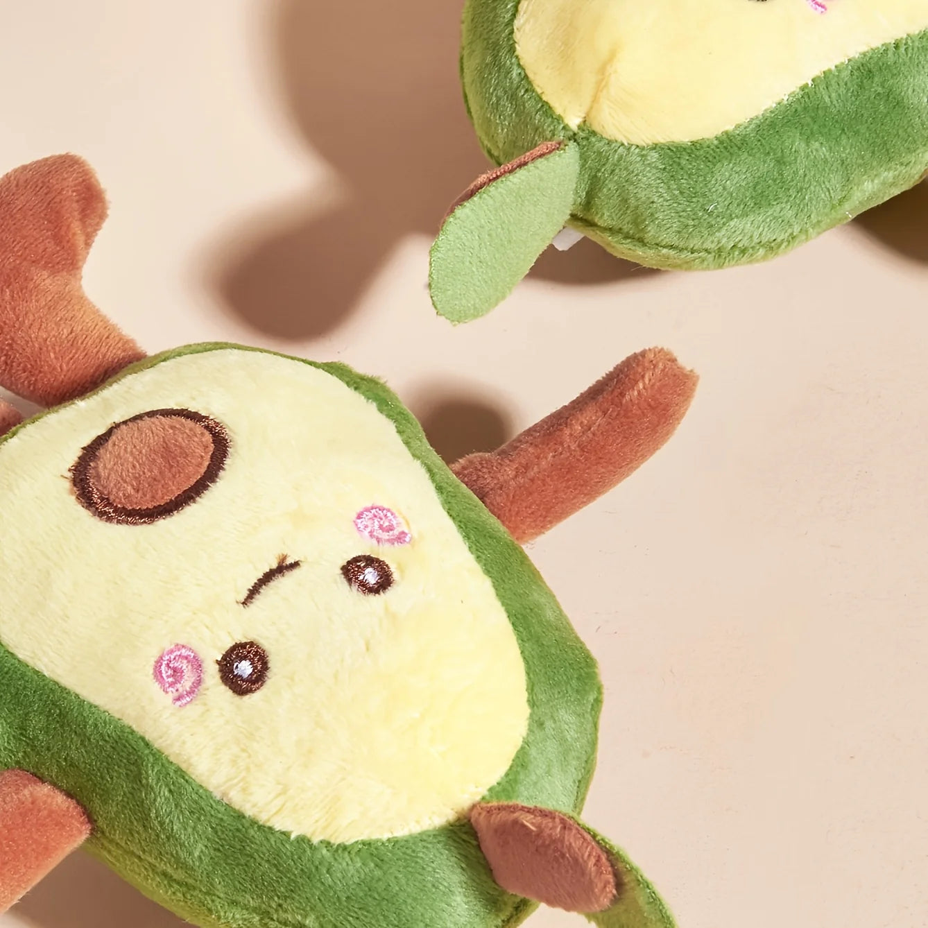 Avocado shaped plush toy