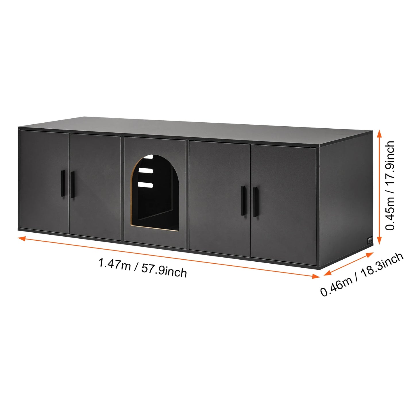 Wooden Cabinet Litter Box