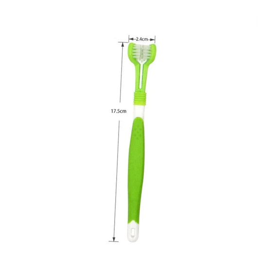 Three Sided Multi-angle Pet Toothbrush