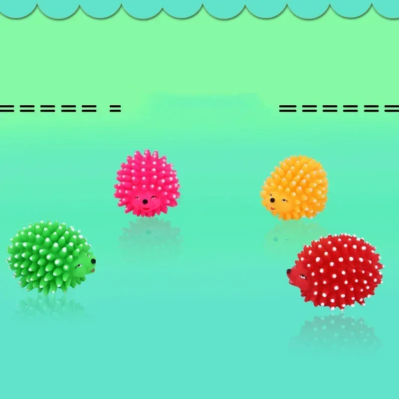 Realistic Hedgehog Soft Squeaky Pet Ball
