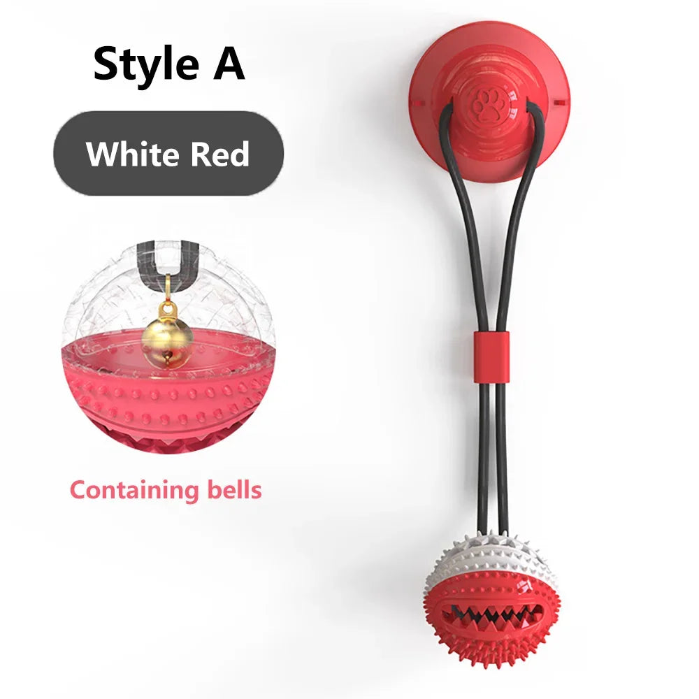 Silicon Suction Cup Tug Interactive Dog Ball