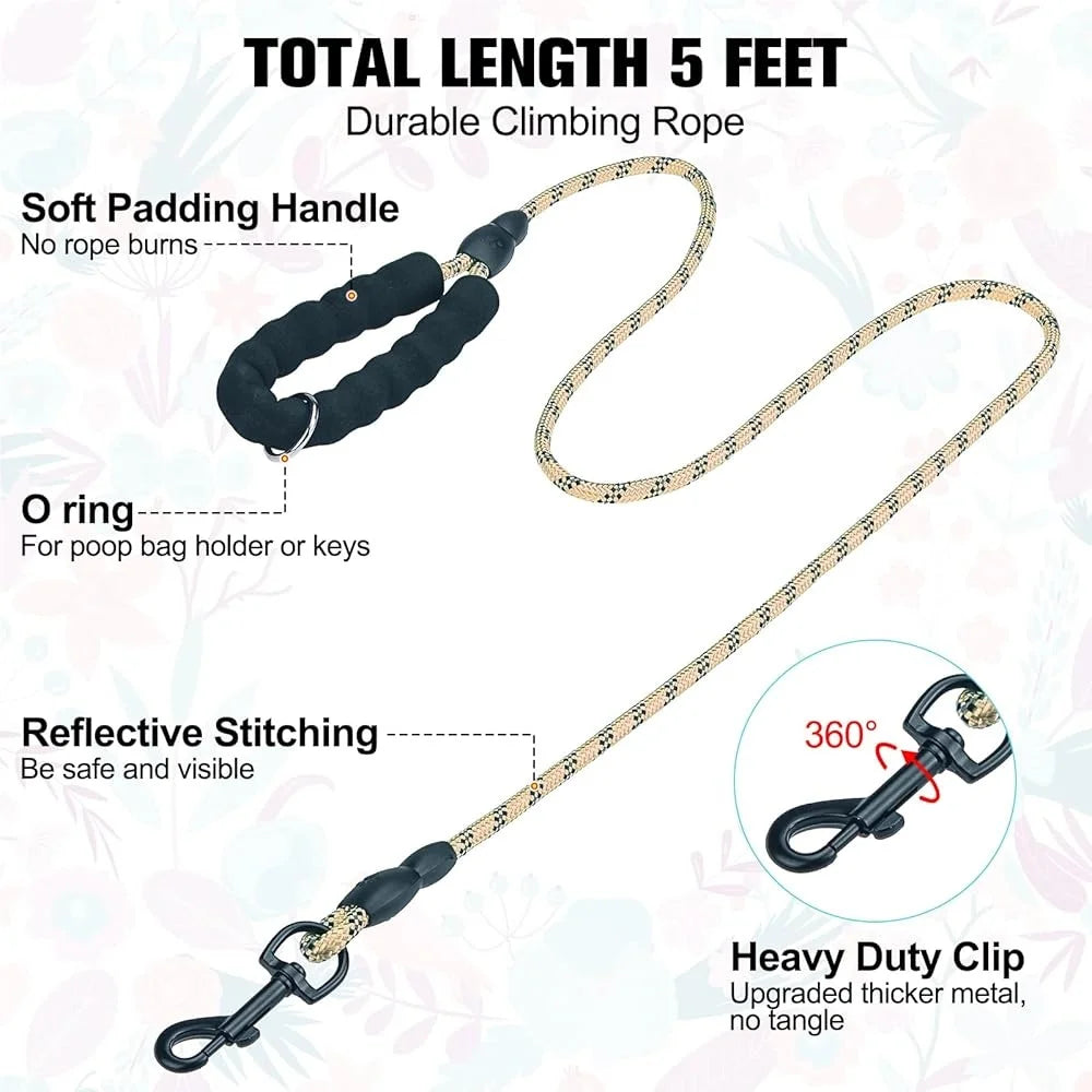 Floral Dog Harness and Leash Set