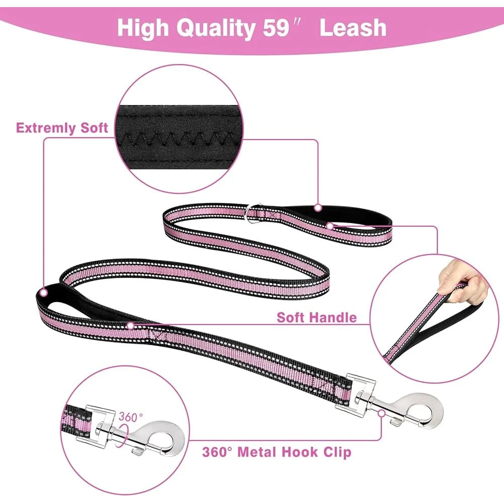 Adjustable Durable Reflective No-Pull Pet Harness for Walking Safety