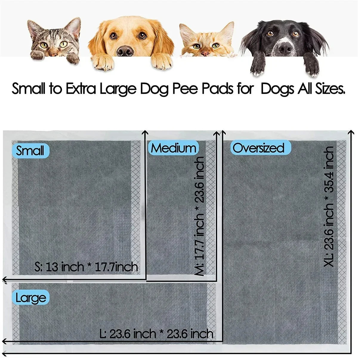 Absorbent Quick Dry Disposable Puppy Training Pee Pads