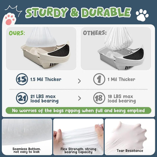 Compatible Drawstrings Litter Box Liners Compatible