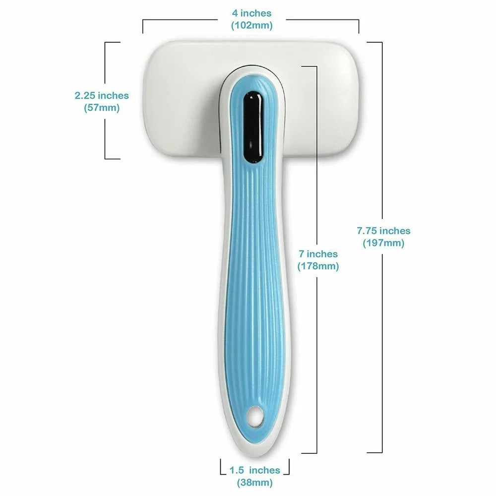 Self Cleaning Non-Slip Brush Easy Clean with Comfort Handle and Undercoat Grooming